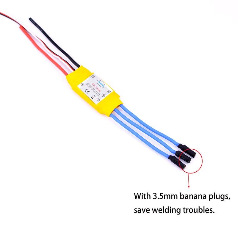 YoungRC A2212 1000KV Brushless Motor+ 30A ESC Electric Speed Controller with Gold Bullet Banana Plugs for RC Multicopter Quadcopter - Image 3
